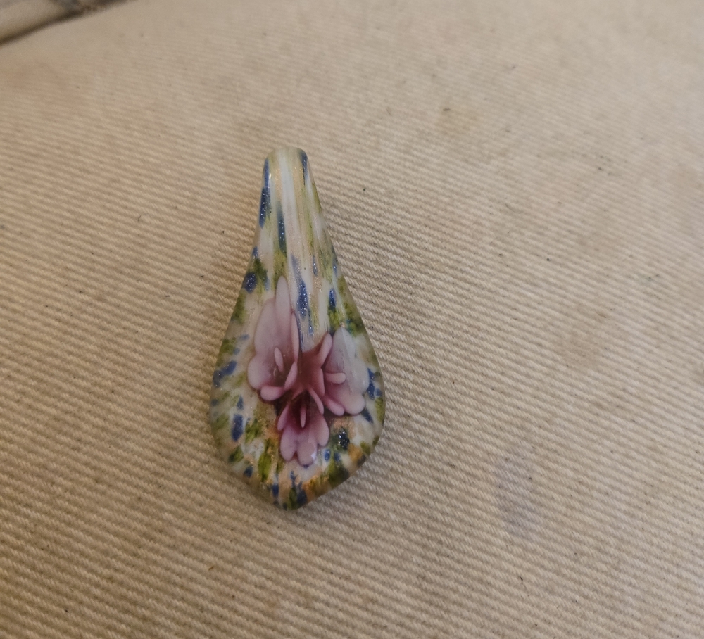 Floral Glass Pendant